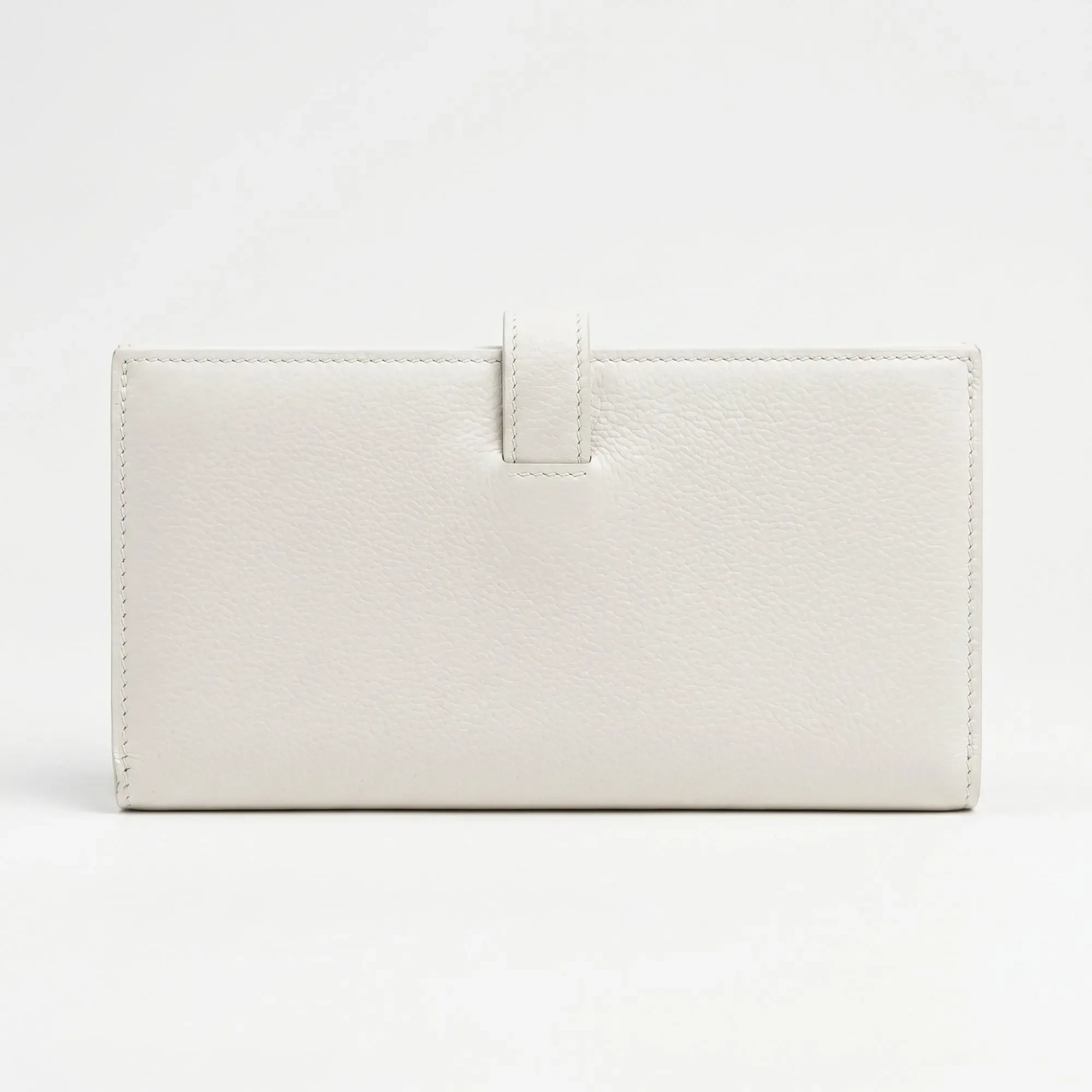 Hermès Béarn Long Wallet — White / Pearl Grey, Gold H - View 3