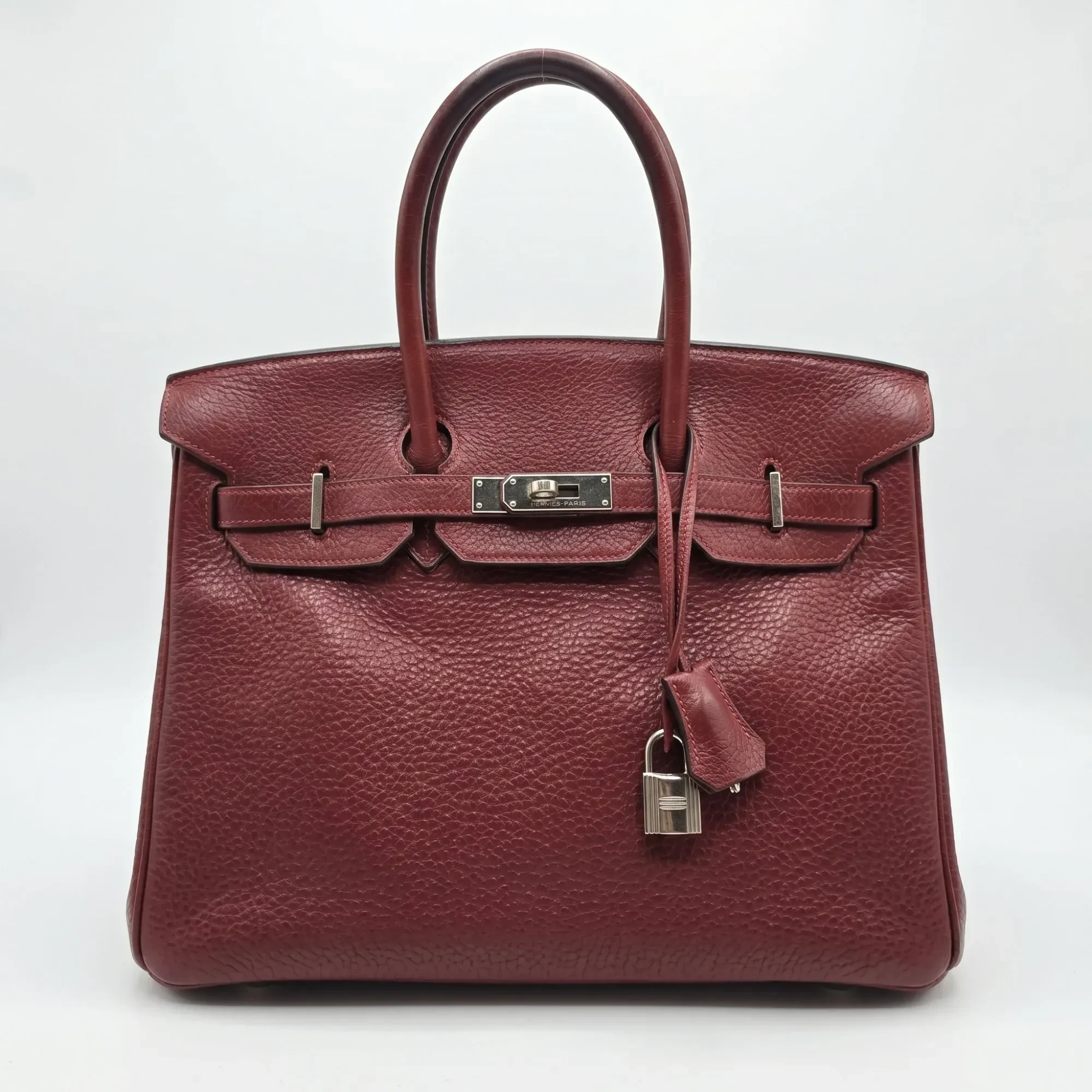 Hermès Birkin 35 — Rouge, Palladium Hardware (Vintage)